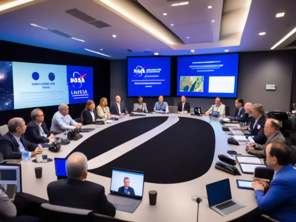 A meeting of space agencies: NASA, ESA, JAXA, Roscosmos, and CSA, gathered together to discuss the potential benefits of asteroid mining