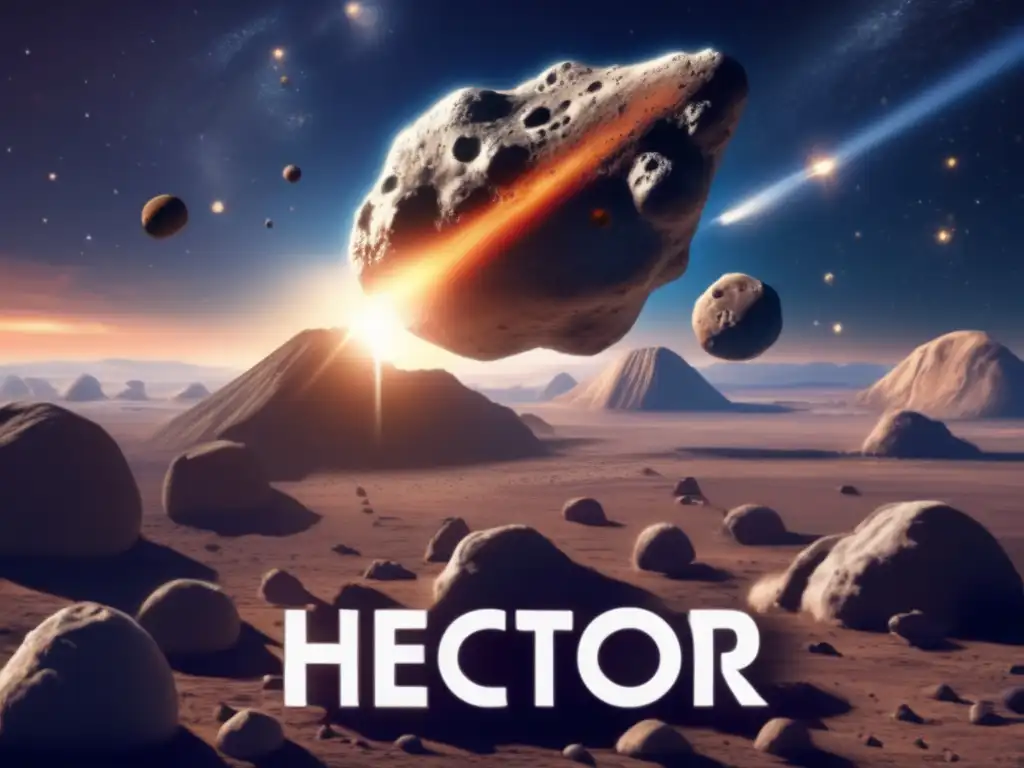 The meteoric event of the year approaches: Hector, an asteroid unlike any other, paints the sky with brilliant detail and intricate formations