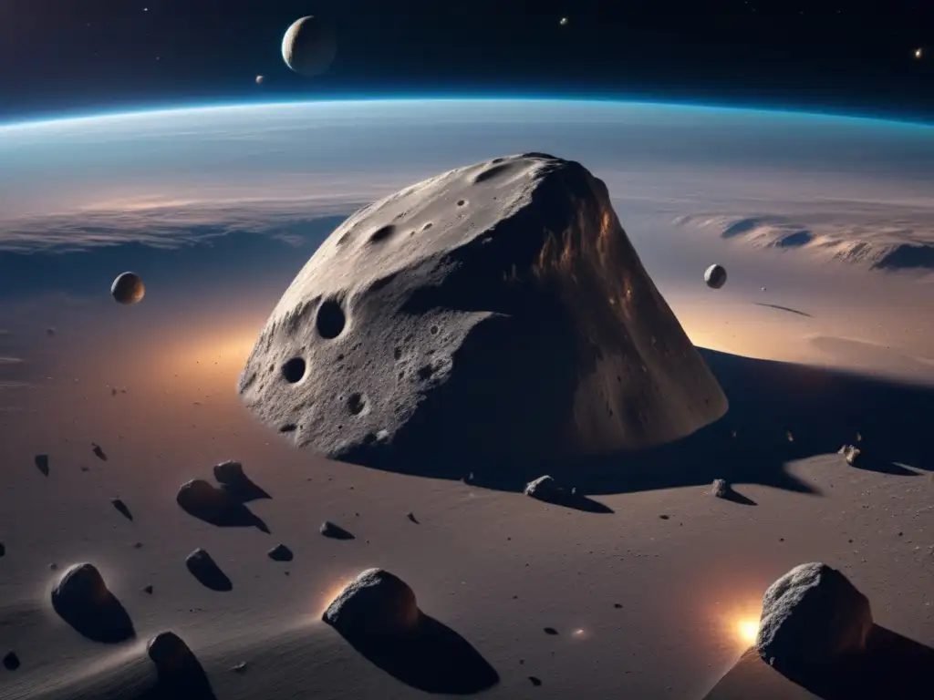 Capture the vast beauty and complexity of Asteroid Creusa in 8k resolution