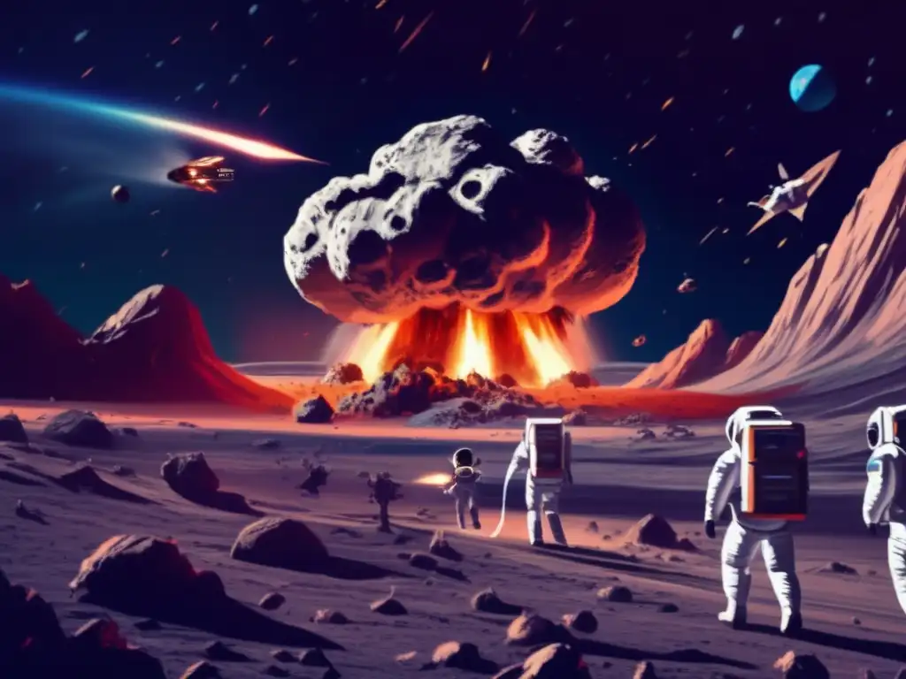 Asteroid Armageddon: A group of courageous astronauts brave the impending threat of a massive asteroid hurtling towards Earth