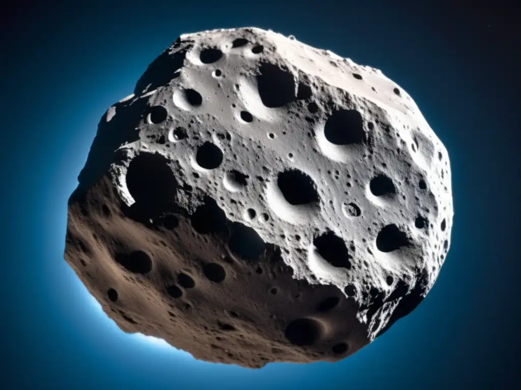 A closeup photograph of Asteroid 1997 XF11, captured by the Hubble Space Telescope