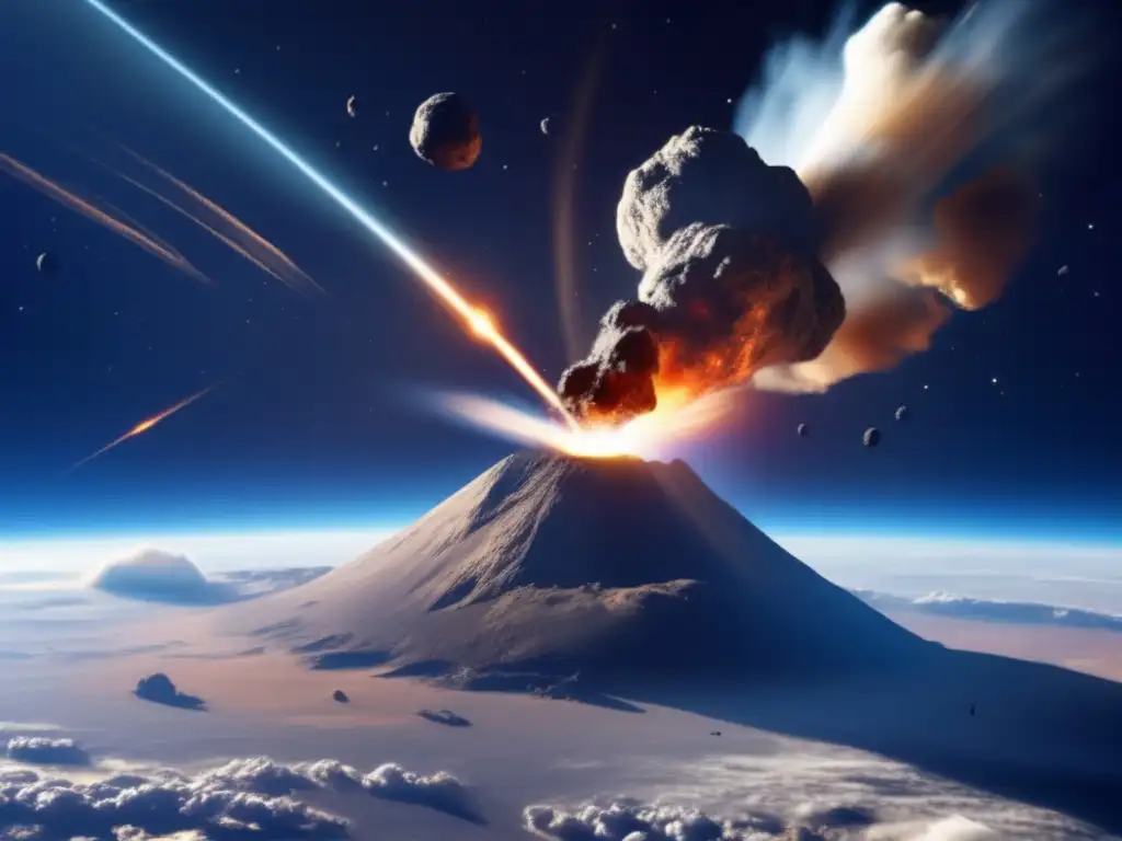 An epic space drama unfolds as a massive asteroid hurtles past Earth, its cruel and destructive path leading to disaster