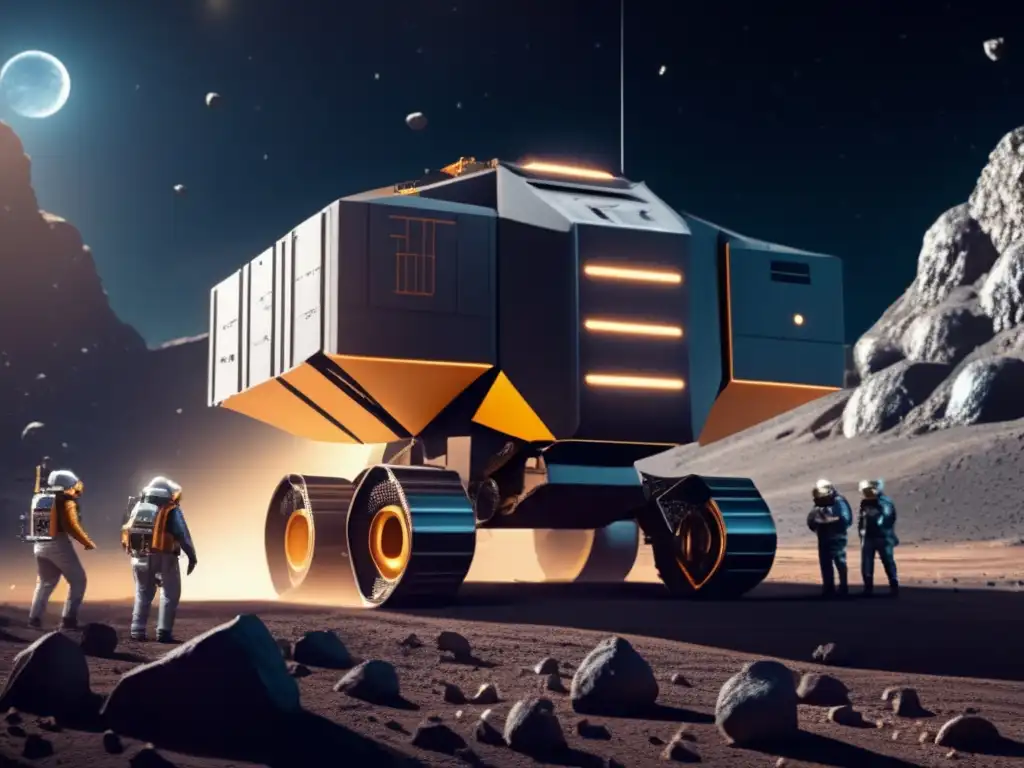 Join us on a journey to the moon, where cutting-edge technology is being used to extract precious resources from asteroids