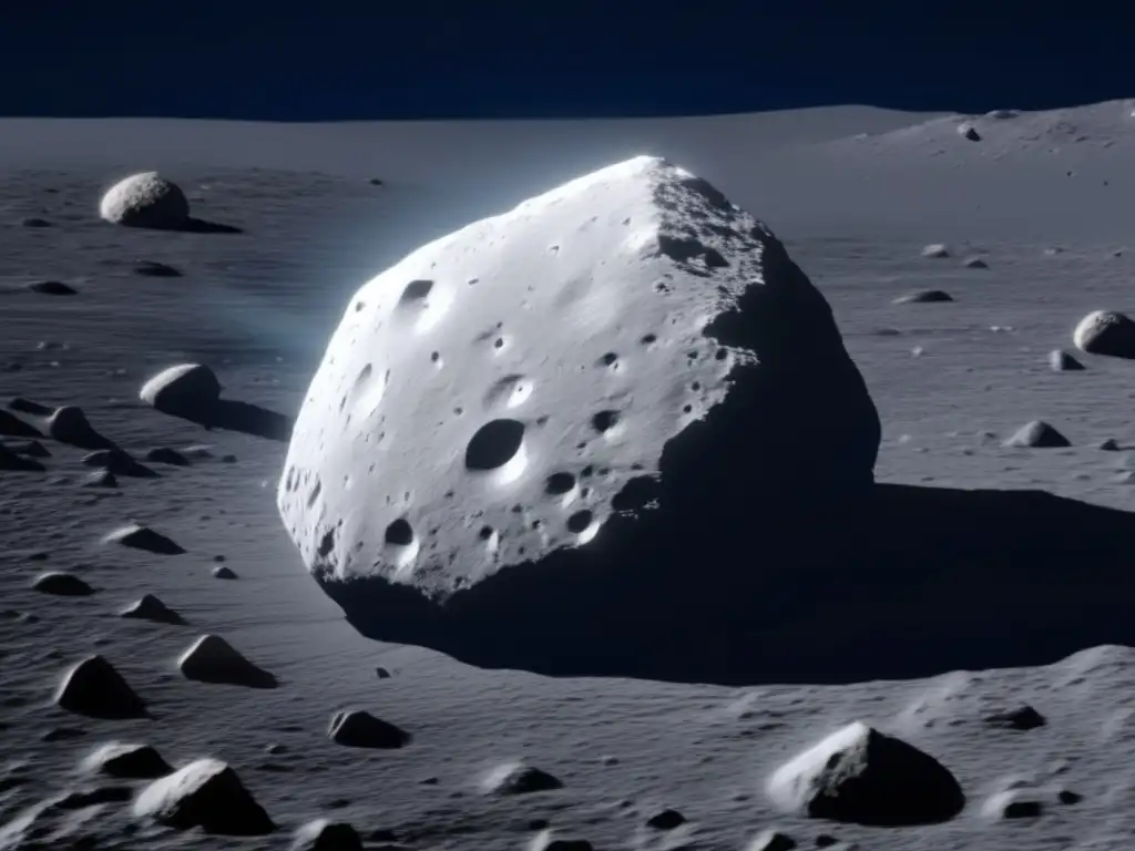 A stunning closeup view of asteroid Ryugu captured by Hayabusa2, with its pockmarked surface and small craters clearly visible in the detail