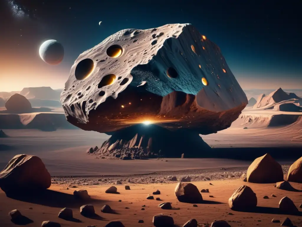 Escape to alien worlds on the surface of an otherworldly asteroid with its unique rock formations and geological features