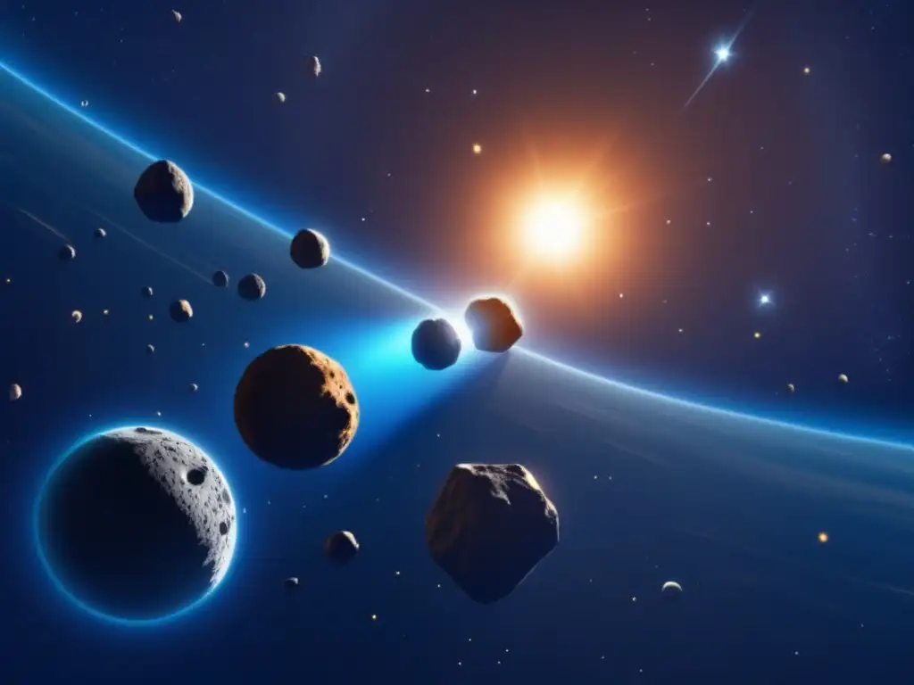 Dash: Watch out for this asteroid belt as four large rocky orbs orbit the sun, surrounded by smaller ones