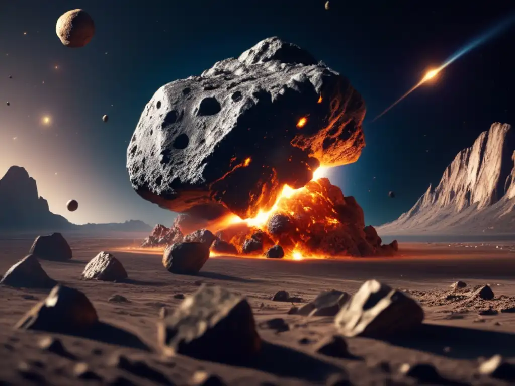 Asteroid collision with Earth - Joey Street, Digital artist, stunningly detailed photorealism