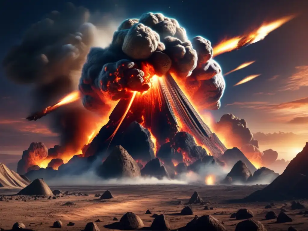 The cataclysmic collision of an asteroid with Earth, captured in stunning detail, leads to the end of the dinosaur era