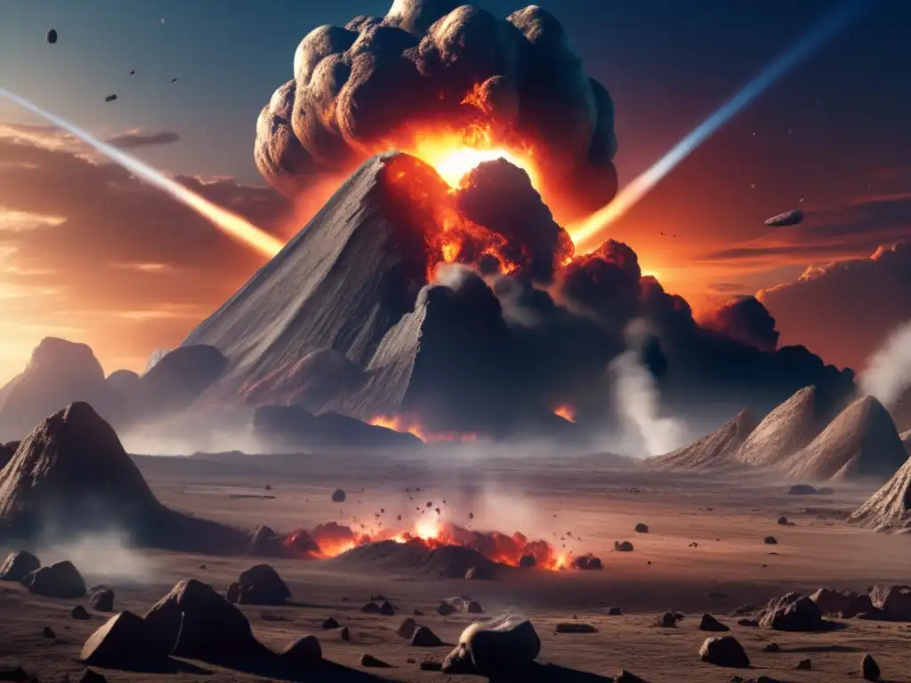 In a moment in time gone by, an asteroid impacted Earth with an immense force, causing havoc and destruction