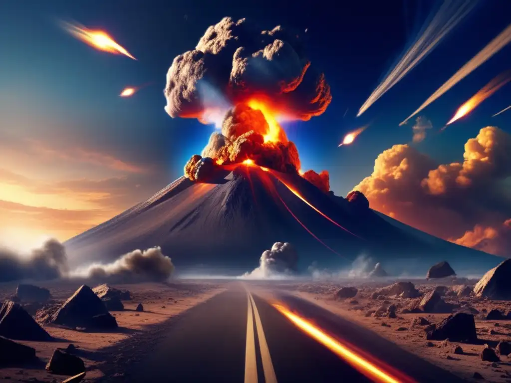 Earth trembles as an asteroid strikes, plunging the land into chaos and destruction