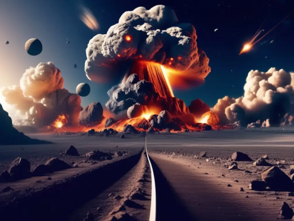 Asteroid impact: In one terrifying moment, Earth watches as a colossal asteroid tears through the atmosphere, igniting chaos and destruction