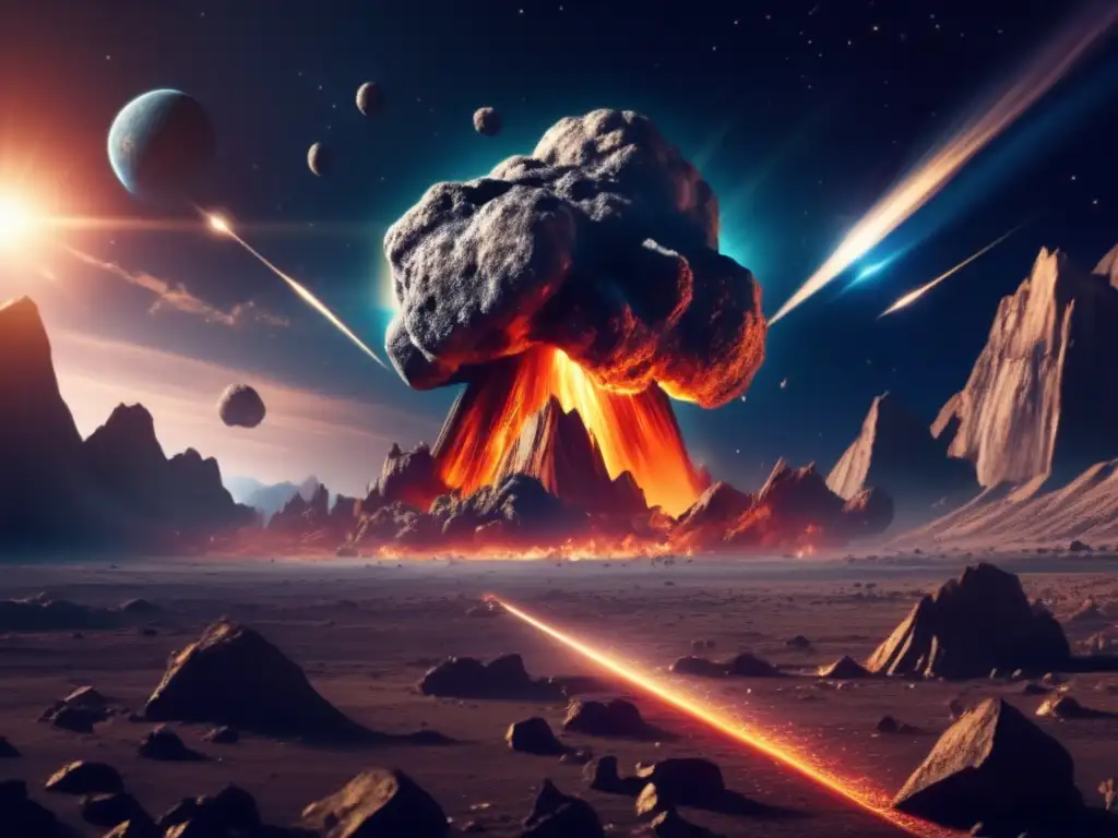 A devastating asteroid collision sends shockwaves across the Earth, causing widespread chaos and destruction