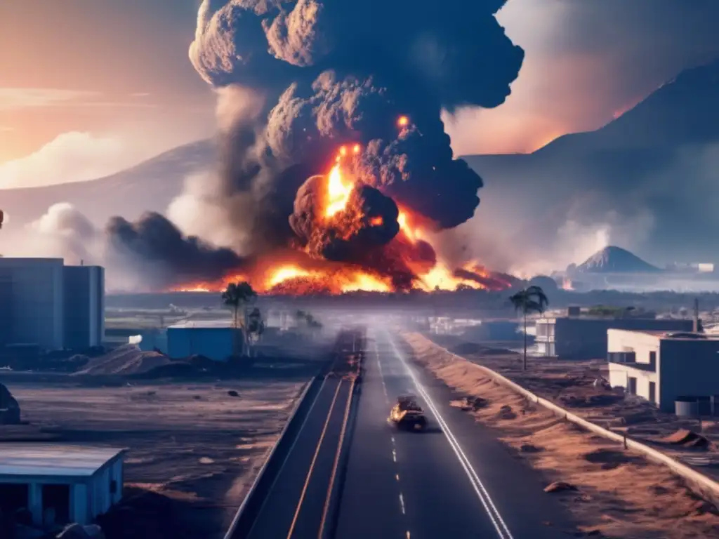 Asteroid impact zone: Devastation reigns as buildings crumble and lives beyond salvation -