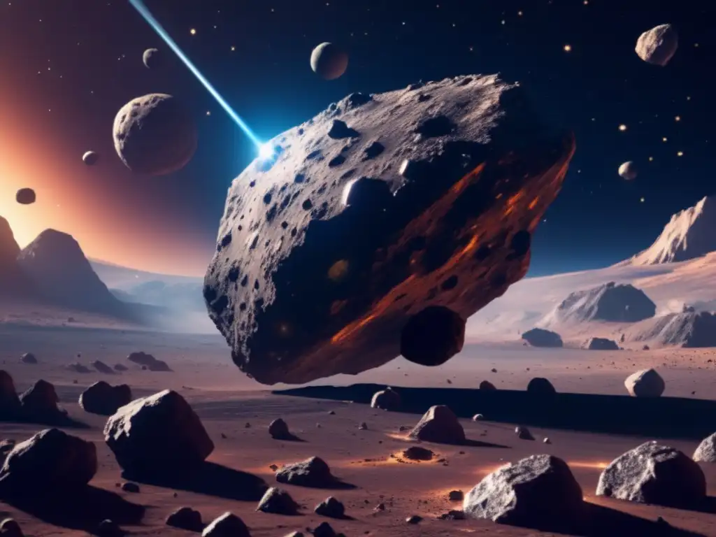 A mesmerizing 8k image captures the essence of asteroid mining