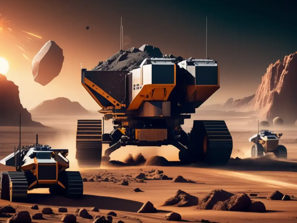Dash:Bleak asteroid mining rig dominates desolate postapocalyptic landscape, vents plumes into dust storms