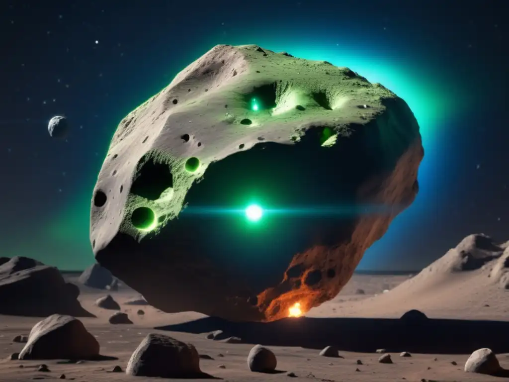 A breathtaking photorealistic image of a rustic asteroid, expertly captured by the Artist Behind the Camera