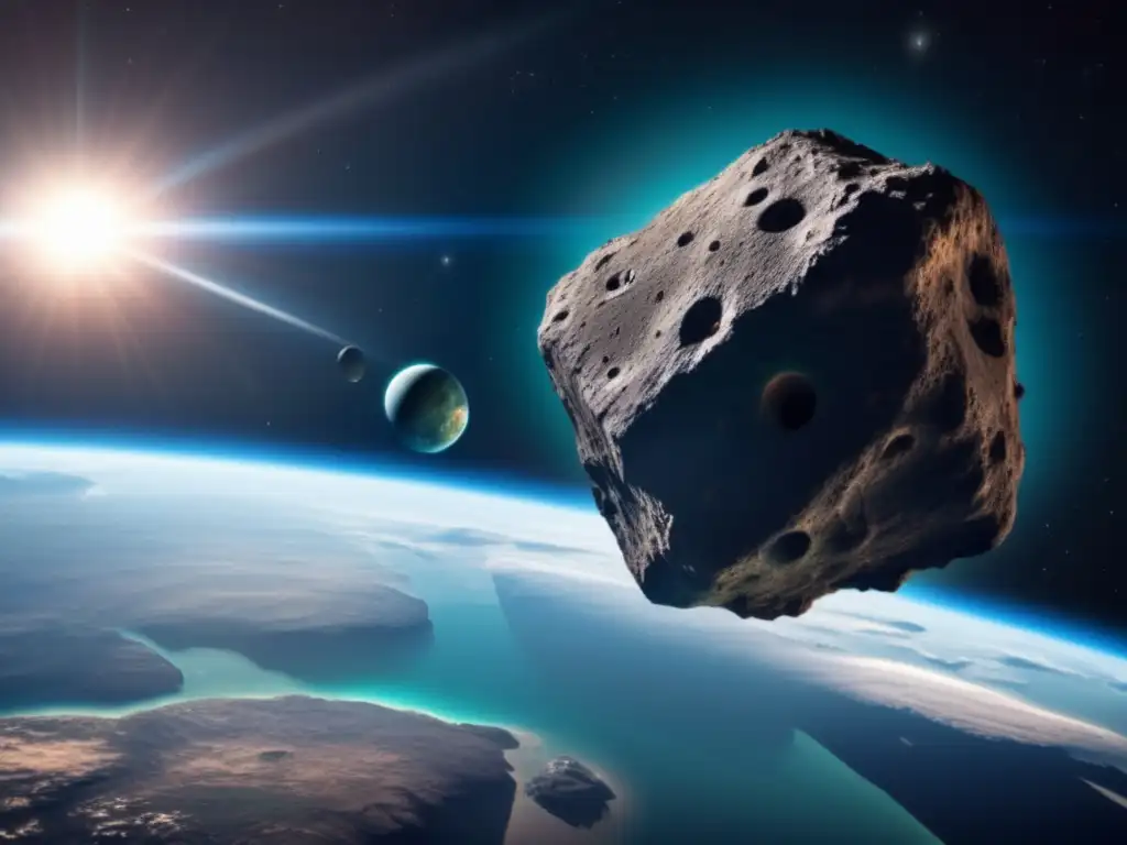 An ominous asteroid blockades the sky, approaching Earth at breakneck speed #ShieldingTheSky
