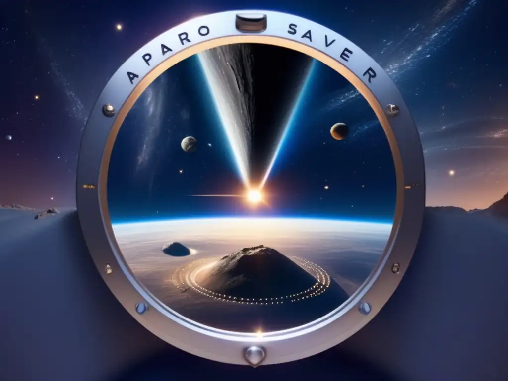 Pandora discovery porthole view: vast expanse of space with stars & celestial bodies