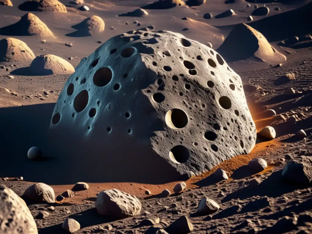 Asteroids: Their rugged terrain captured in sharp detail on a modern photograph