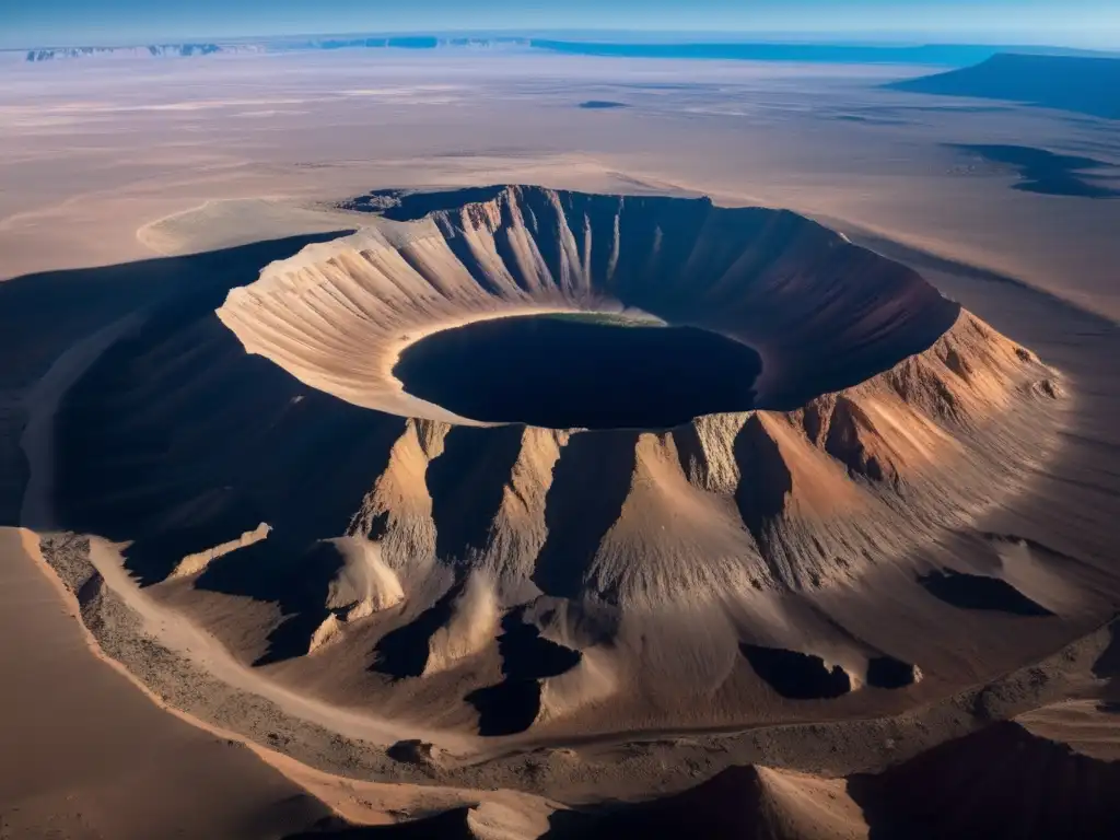   Barringer Crater - Exquisitely detailed image captures the rugged terrain of this 1