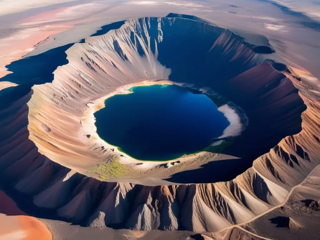 Captures the dramatic beauty of the Barringer Crater seascape with over 1K pixels - Juxtaposes the old and new - The rising steam and tailings contrast with the vibrant colors of the surrounding flora - Multiple aerial drones showcase the crater's full extent - Hi-res satellite imagery and digital enhancements take the viewer on a thrilling journey through time and space