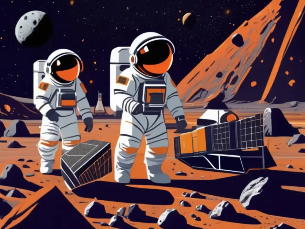 Dash: A team of six astronauts, clad in sleek futuristic suits, labor diligently aboard a colossal orbital spacecraft