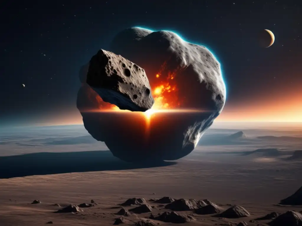 A massive asteroid, similar to the one that caused the dinosaur extinction, descends towards Earth with alarming intensity