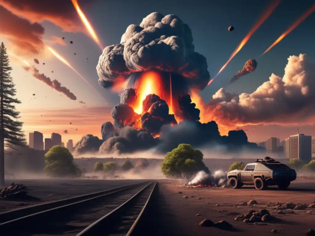 Dash-A massive asteroid fragments collide with Earth's atmosphere, causing global catastrophe