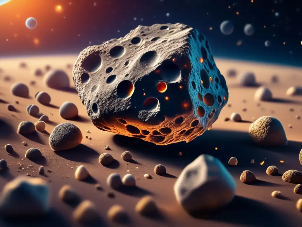 Witness the wonders of the cosmos with this microscopic view of an asteroid's surface