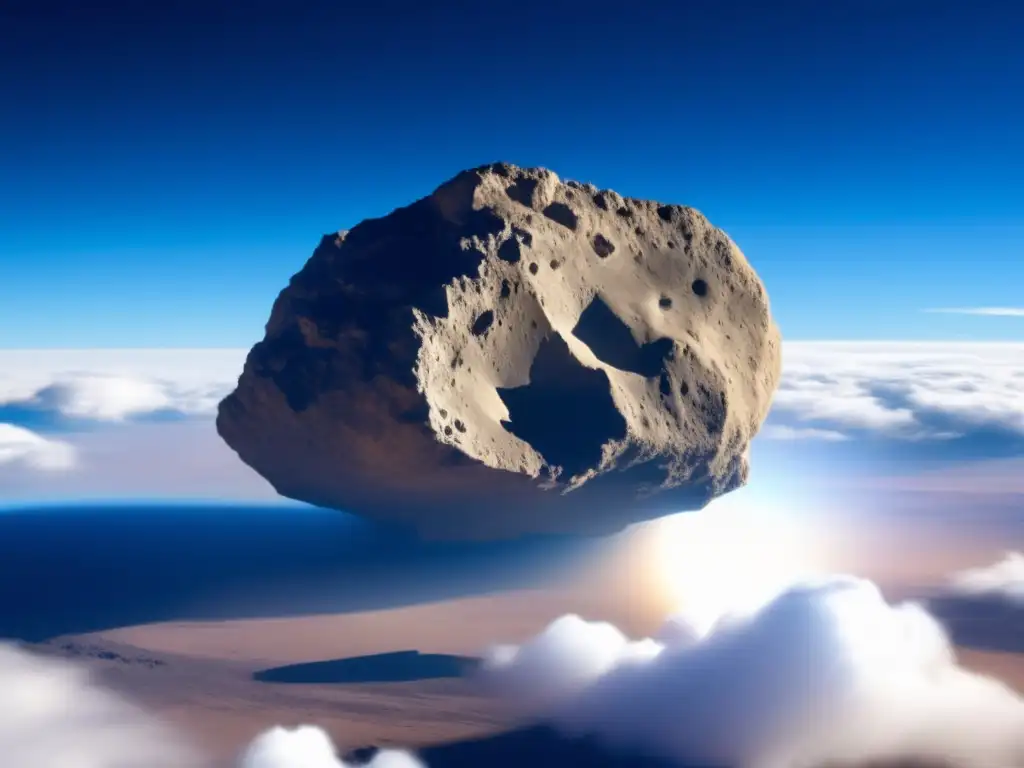 The closeup image captures the rugged surface of the 2013 MZ5 asteroid, taken from high