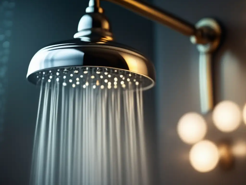 Dash: 'A luxurious showerhead in a spa radiating opulence
