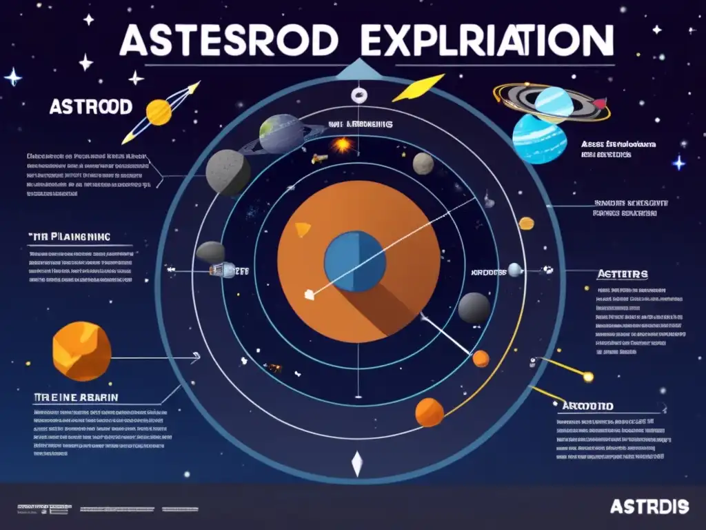 Discover the exciting journey of space exploration and asteroid mining with this photorealistic, interactive infographic