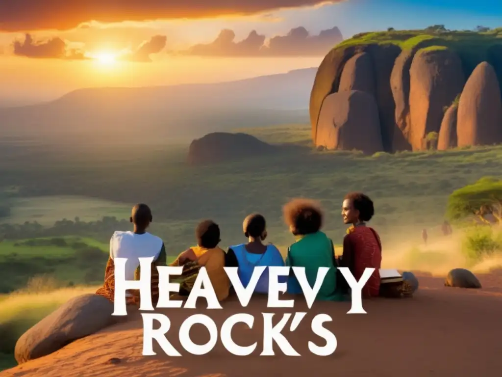 The scene is a sight to behold - six Ethiopians amidst amazement, their eyes reflecting the age-old legends of the Heavenly Rocks