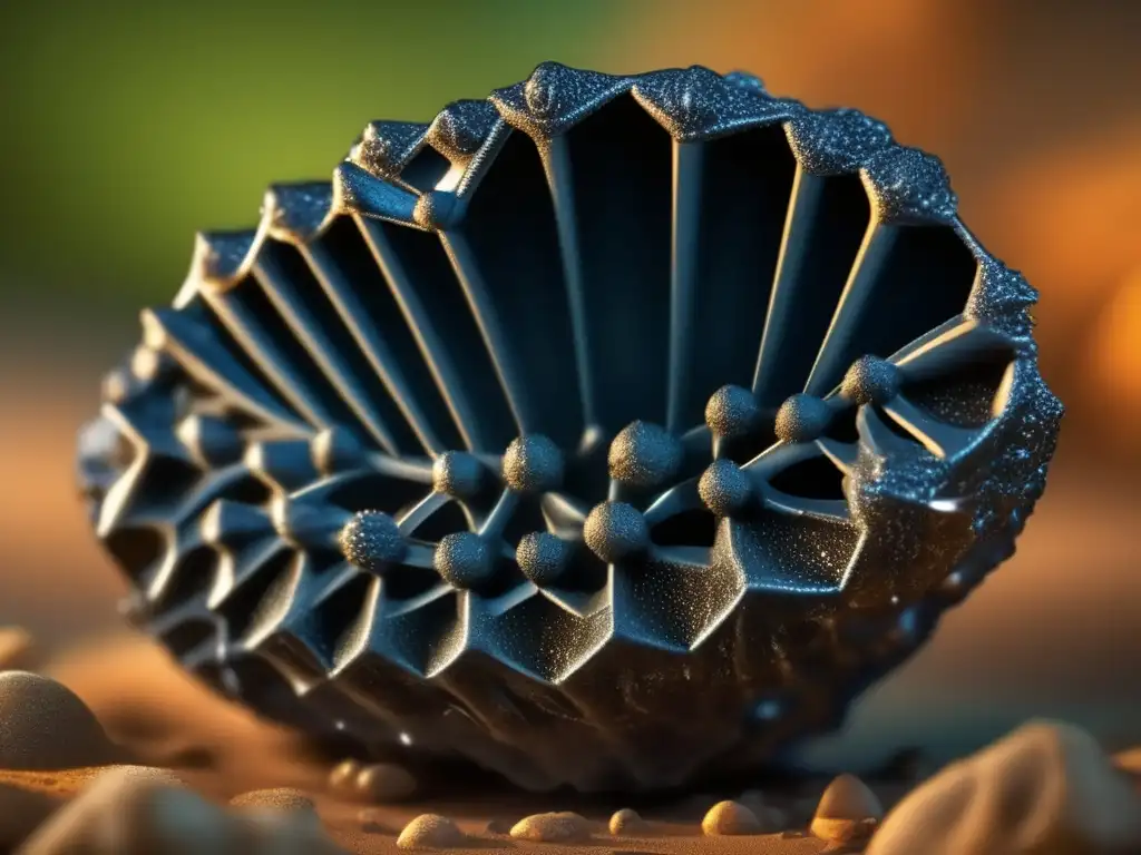 A stunning photorealistic image of a cluster of Thistle Island tektites reveals their intricate crystal structure, showcasing the beauty of their unique formation